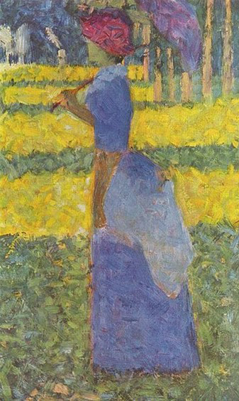 Georges Seurat Frau mit Sonnenschirm